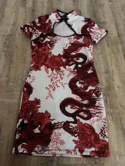 Red dragon dress