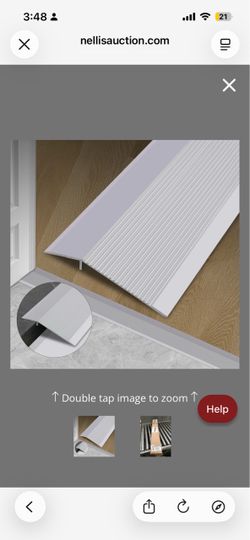 Gaahing Aluminum Floor Transition Threshold Strip - Matte Silver