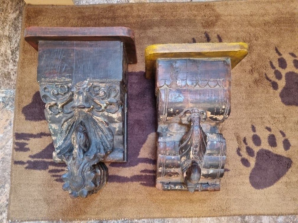 Solid Wood Indian Corbels (x 2)