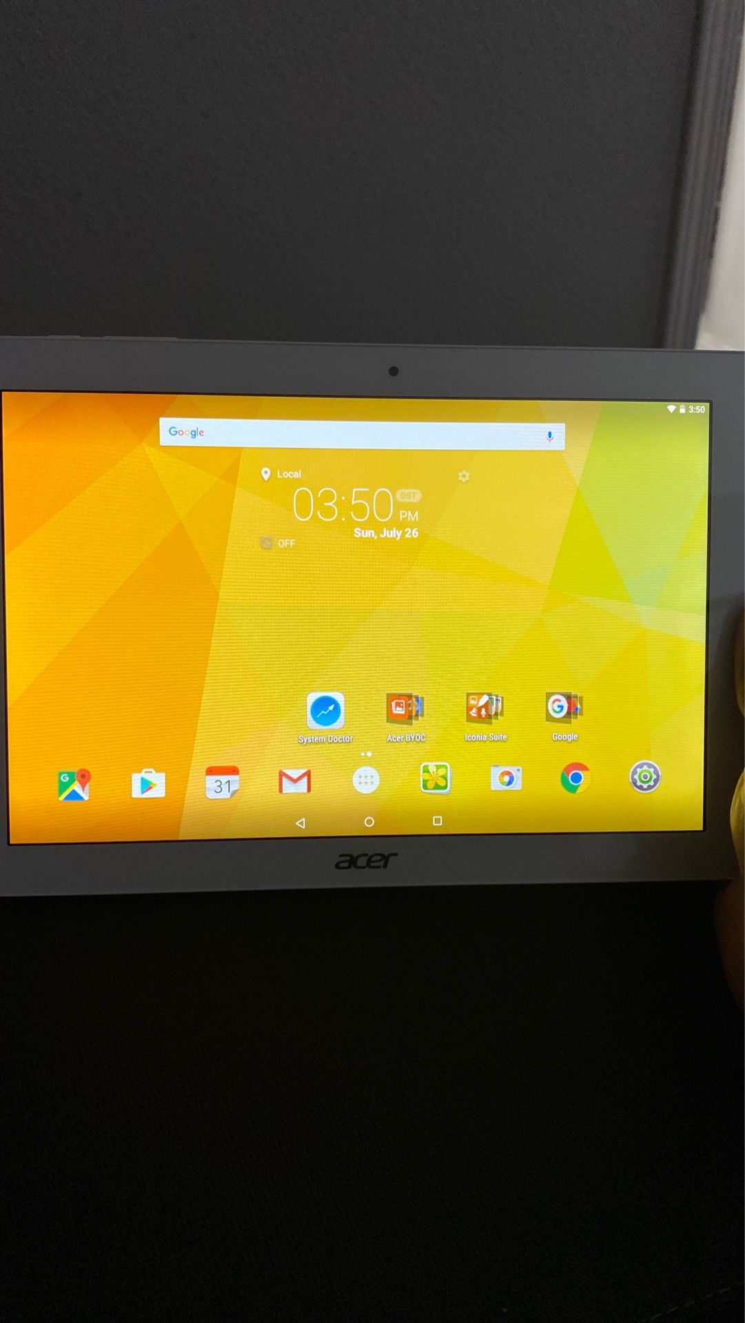 Tablet Acer iconia one 10