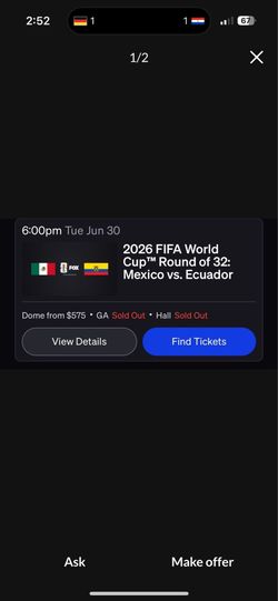 Mexico vs Ecuador Cosm Los Angeles General Admission