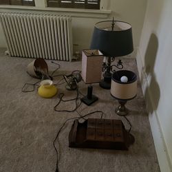 Free Various Antique Lamps. First Come First Serve 
