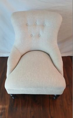 Off White Minimalist Chair