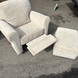 Rocker Glider Recliner with Ottoman