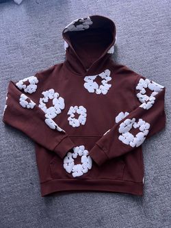 Brown denim tears hoodie