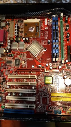 MSI GAMING MOTHERBOARD AMD ATHLIN PROCESSOR HYPER X GAMING RAM X2