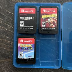 Metal Gear Solid, Borderlands, Sonic Colors, Nintendo Switch
