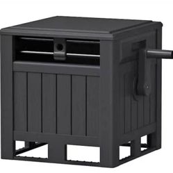 Outdoor Garden Resin 160 ft. Slide Trak Hideaway Hose Reel Black $30
