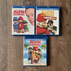 Alvin & The Chipmunks 1, 2 &3 Kid’s Blu-Ray Movies