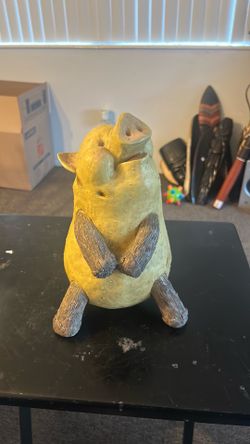 Ceramic 11 inch tall potato pig