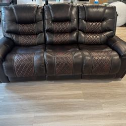 2 Piece Brown  Theater/recliner Set 