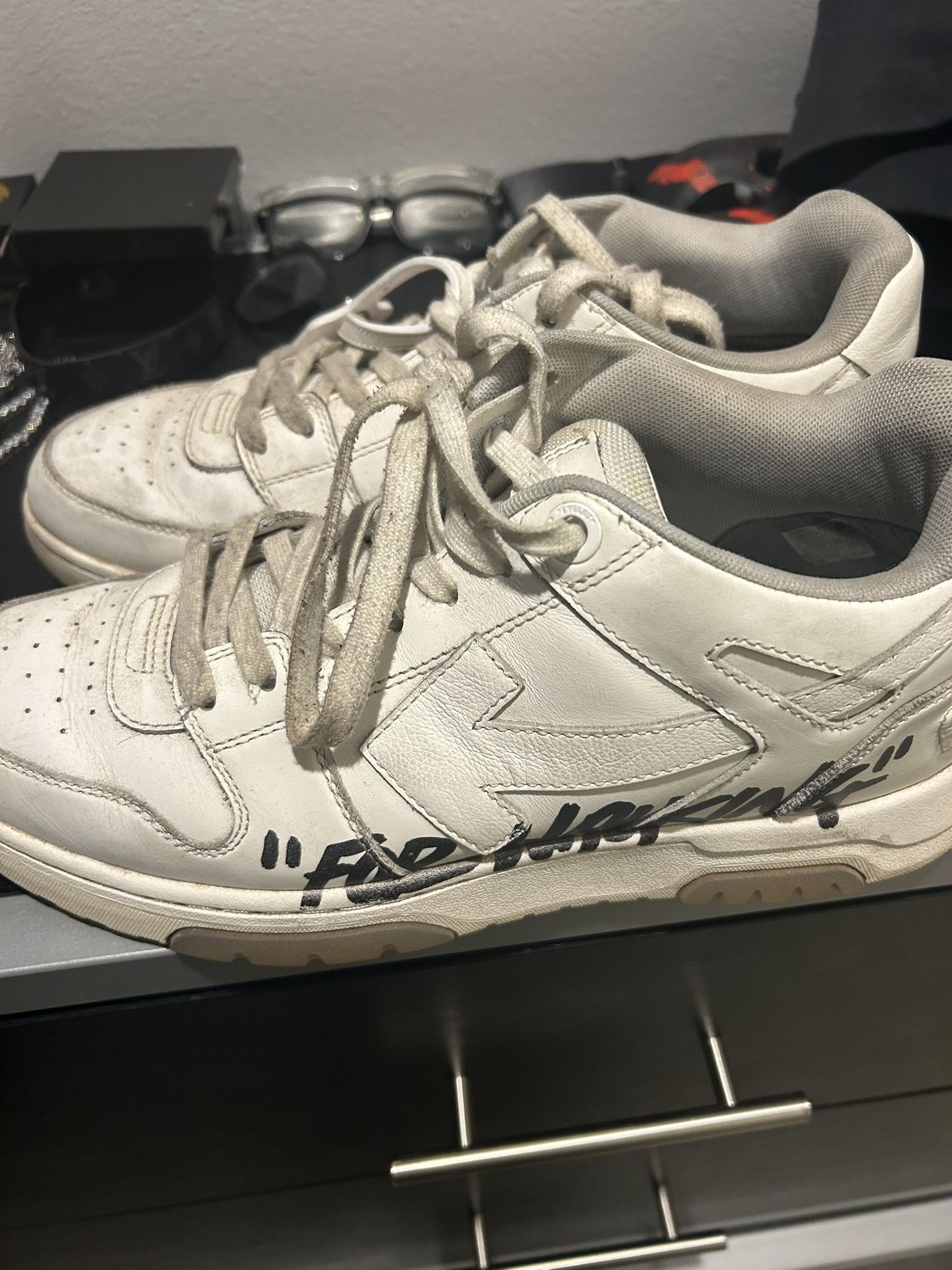 Off Whites “out of office for walking”