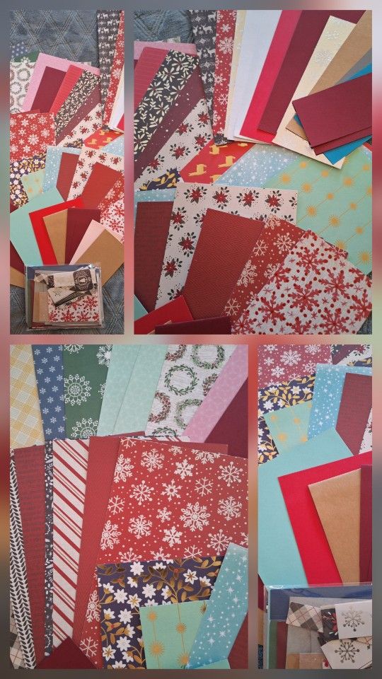 Huge Christmas Card And Scrapbooking Lot