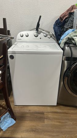 White whirlpool washer