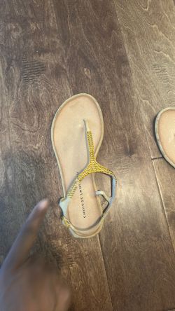 Chinese Laundry Thong gold stone Sandal