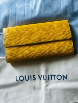 LOUIS VUITTON Yellow Epi Long Wallet