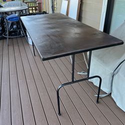 Hand made fold up table 6’x30”