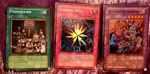 COLLECTOR YUGIOH YU-GI-OH CARDS SET #5 GRAVEDIGGER GHOUL, #6 END OF ANUBIS, #7 REAPER ON THE NIGHTMARE, #8 MANTICORE OF DARKNESS for Sale in Apache Junction, AZ - OfferUp COLLECTOR YUGIOH YU-GI-OH CARDS SET #5 GRAVEDIGGER GHOUL, #6 END OF ANUBIS, #7 REAPER ON THE NIGHTMARE, #8 MANTICORE OF DARKNESS for Sale in Apache Junction, AZ - OfferUp