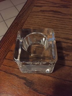Orrefors Ice cube votive candle holder brand new never been used