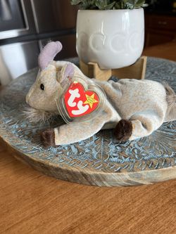 Rare With Error Collectible 1998 Ty Beanie Baby Goatee The Baby Goat
