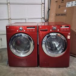LG WASHER AND ELECTRIC DRYER 