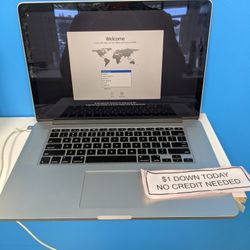 Apple MacBook Pro 15 Inch Late 2013 Laptop -PAYMENTS AVAILABLE-$1 Down Today 