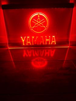 YAMAHA LED NEON RED LIGHT SIGN 8x12