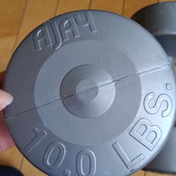 Vintage Ajay Dumbbells Set Off  Two Each 10 Lb