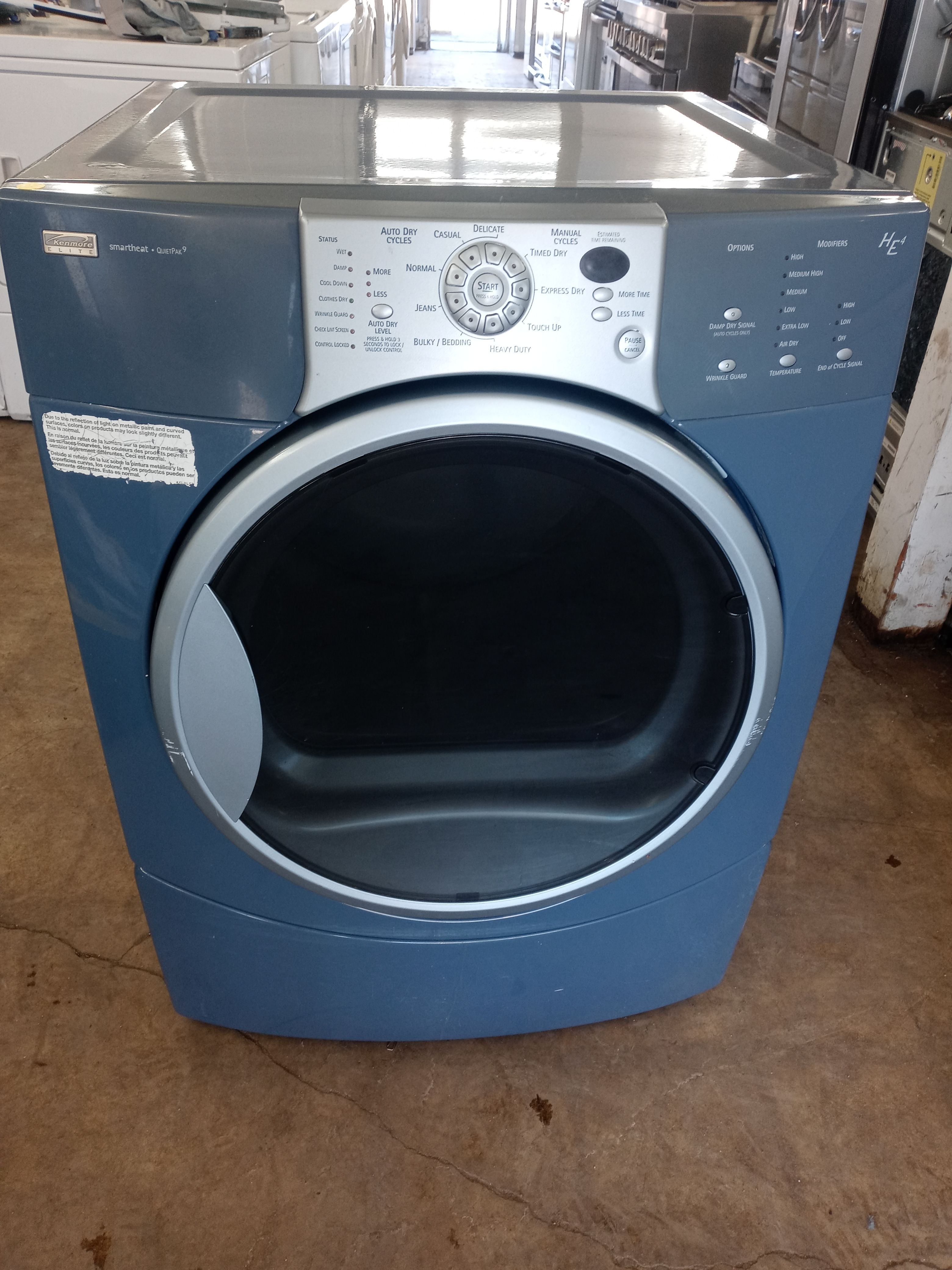 Kenmore HE4 blue stackable dryer - Free delivery