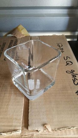 12 pcs. Square Low Vases for Party