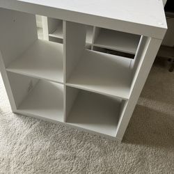 White Cube Storage Shelves