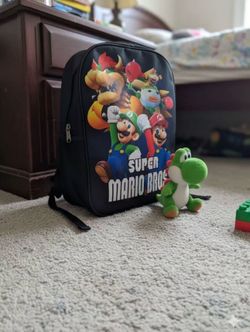 The Super Mario Bros. Movie Unisex Backpack USB Daypack Large Capacity School Bag Bookbag Notebook Laptop Backpack Satchel Casual Travel Bag Rucksack