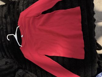 Red long sleeve shirt