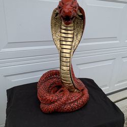 Large Painted cobra Snake