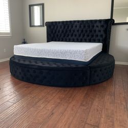 New In Box King Bed Frame With Mattress (Read Description Below)