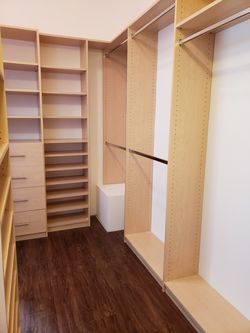 Custom built closets