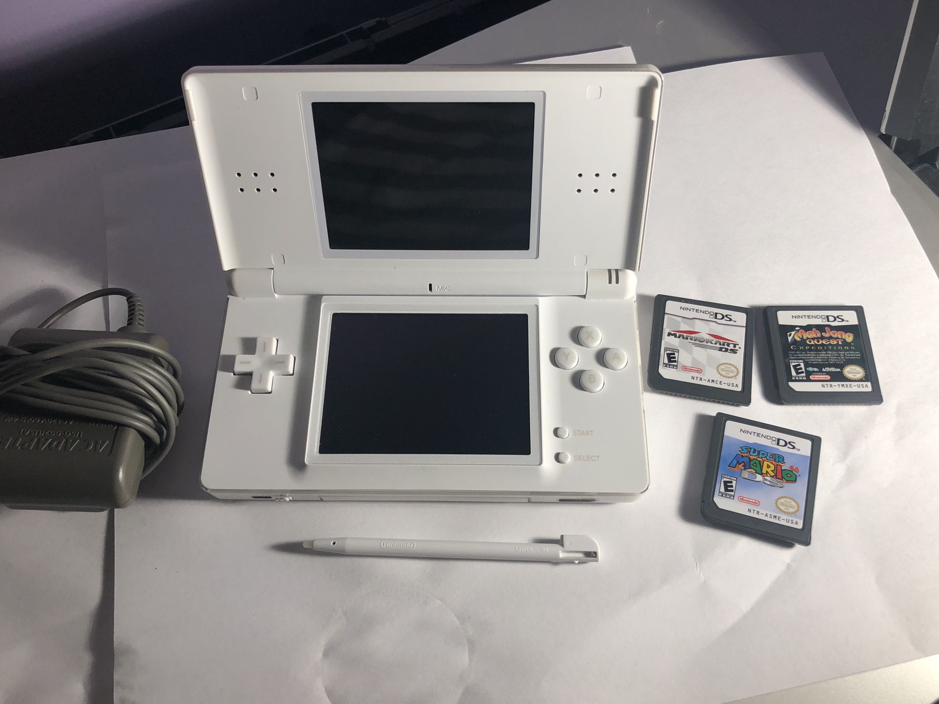Nintendo DS lite with 3 games