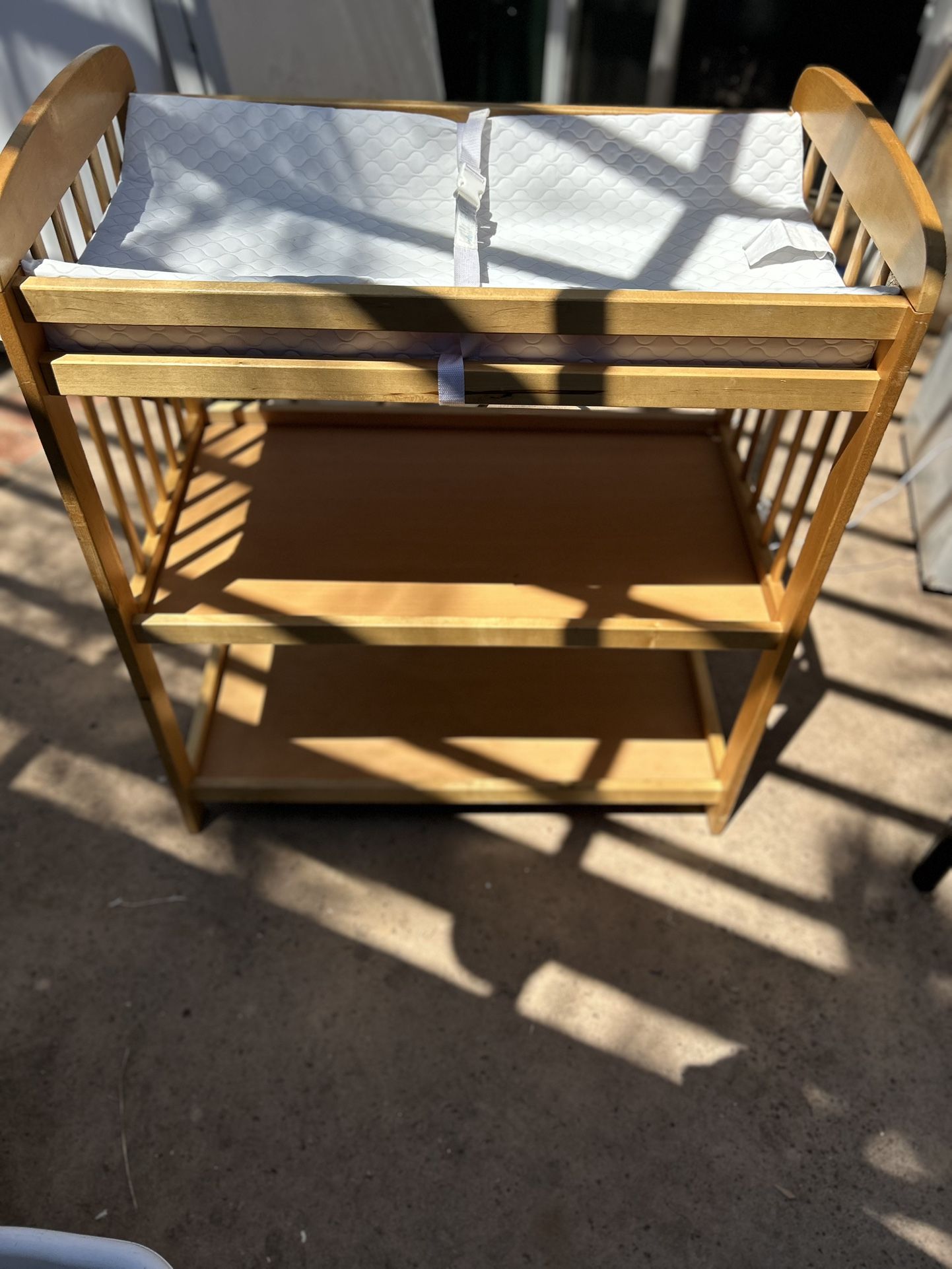 Changing Table With Safety Changing Pad