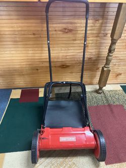 Craftsman Manuel 19”  Reel Push mower with grass catcher.
