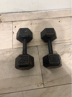 dumbbell 25 pounds for 45$