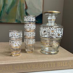 Vintage Decanter Set ( 7 Pieces ) firm on price 