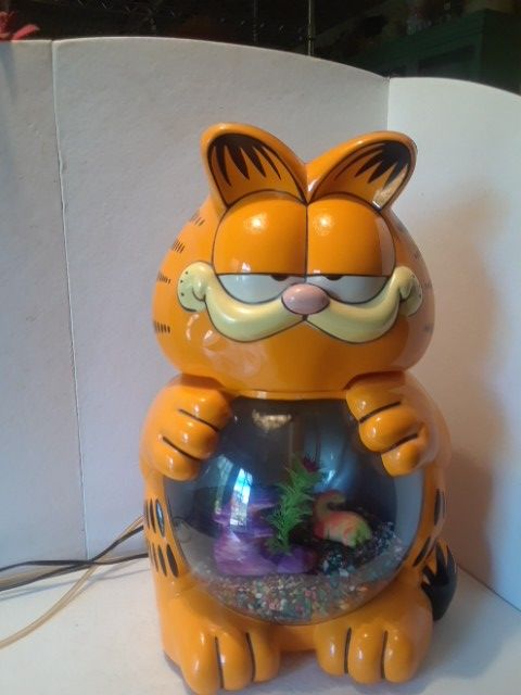 70's vintage Garfield aquarium fish tank