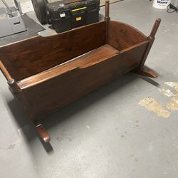 Vintage handmade cradle read description