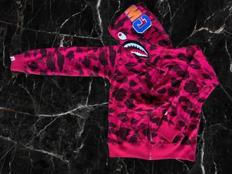 Black and Red camo bape hoodie