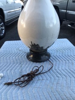 Vintage pottery very large lamp