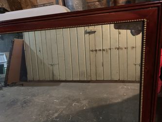 Mirror in a wooden frame