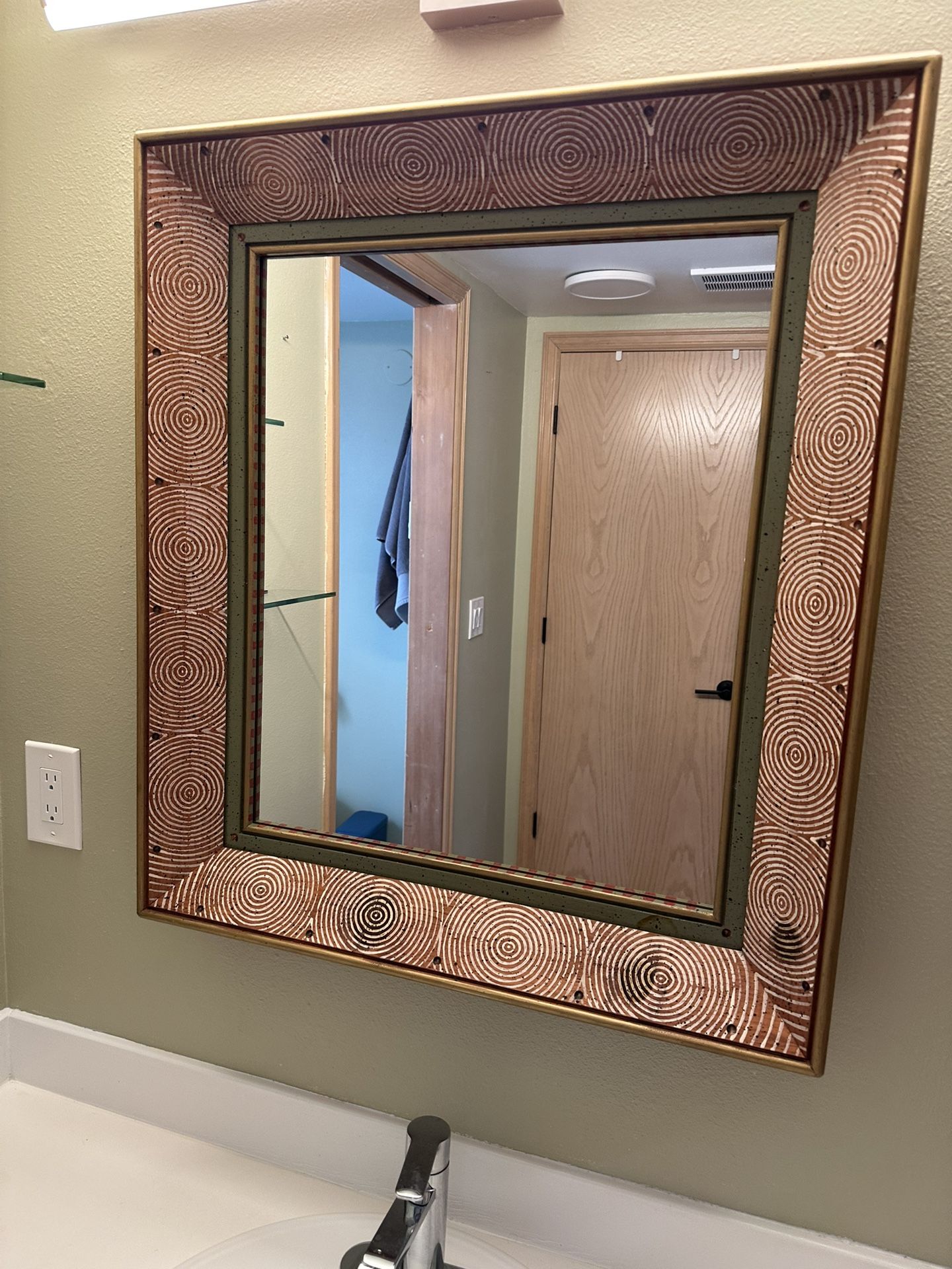 Unique Hand Painted Mirror