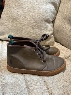 Boys Ralph Lauren Polo Boots Size 5y 