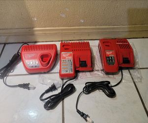 Milwaukee Charger M12 $10 - m18 $30 - rapid m18 $50