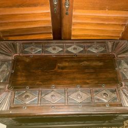 Hand Carved Cedar Chest